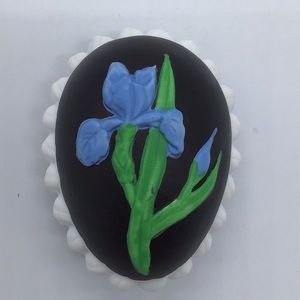 Vintage Ceramic Faux Chocolate Decorated Easter Egg